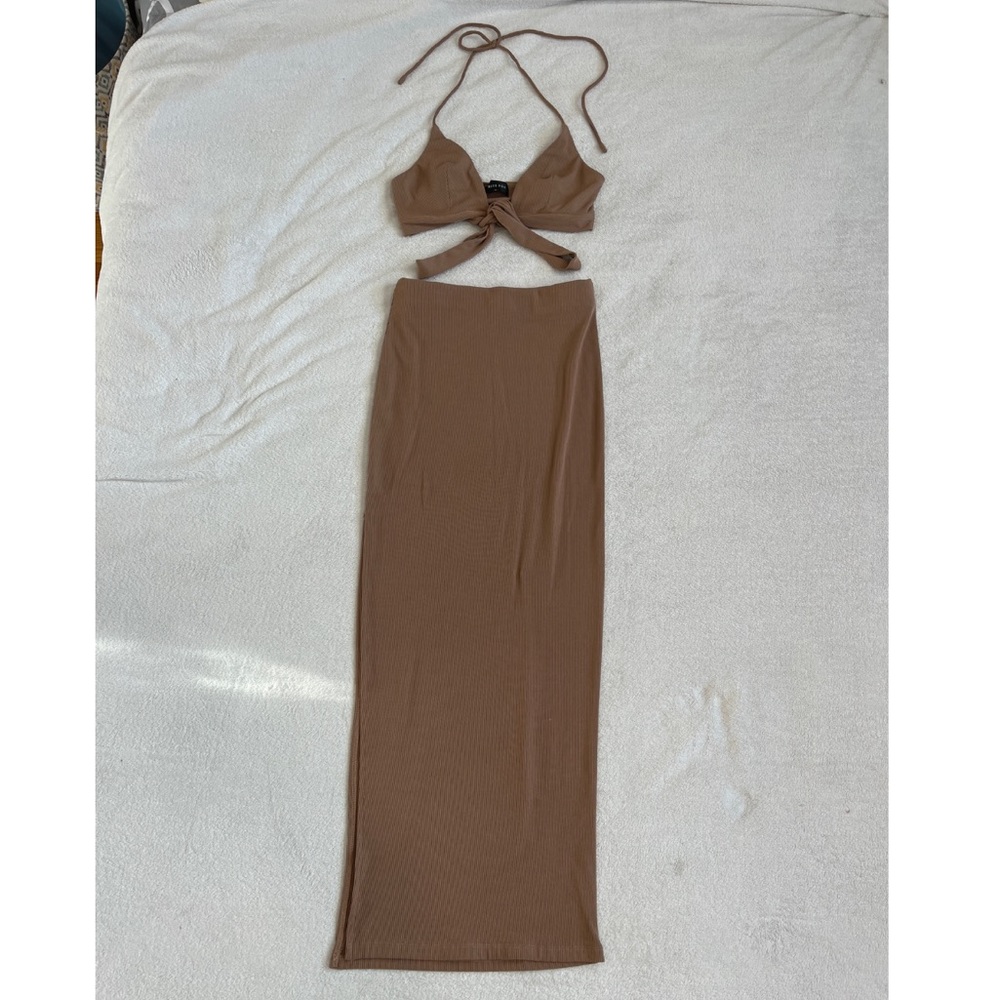 White Fox Maxi skirt and top set